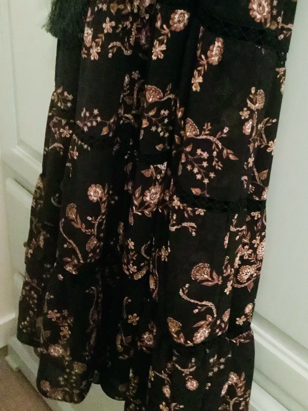 Ever New Dress, Floral Print, Fringe Sash Belt - Picture 5 of 13